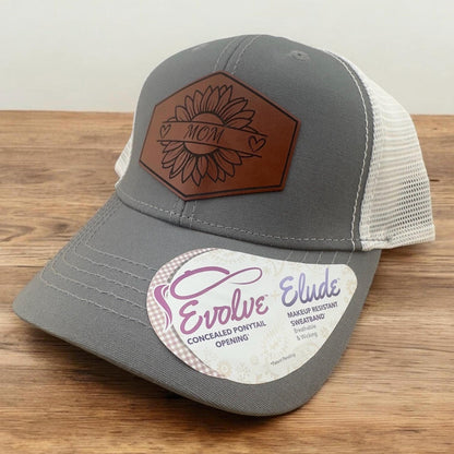 Personalized Grandma, Mom, Nana, Mama, Mamaw Custom Snapback Hat With Leather Patch