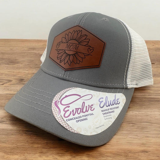 Personalized Grandma, Mom, Nana, Mama, Mamaw Custom Snapback Hat With Leather Patch