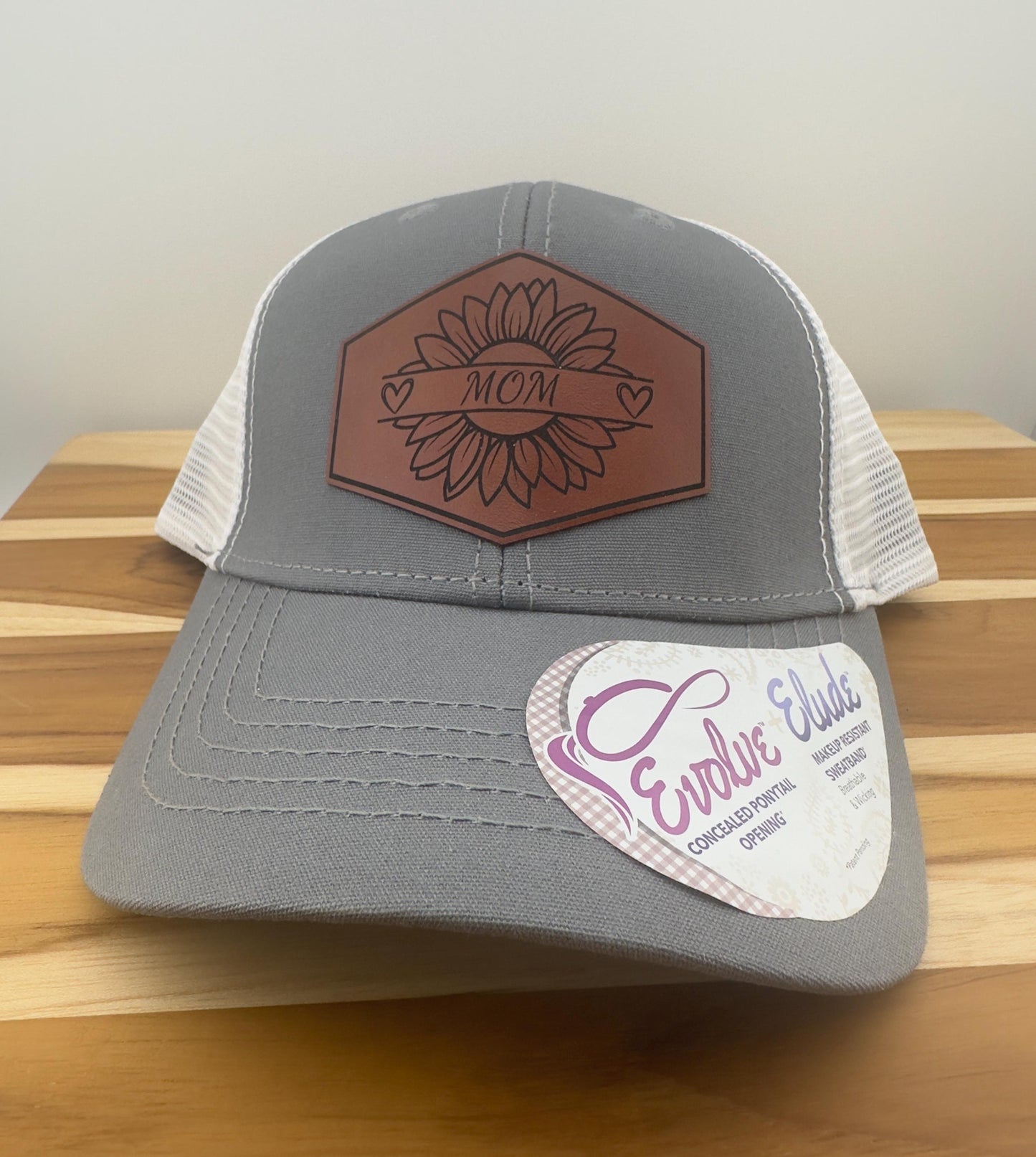 Personalized Grandma, Mom, Nana, Mama, Mamaw Custom Snapback Hat With Leather Patch